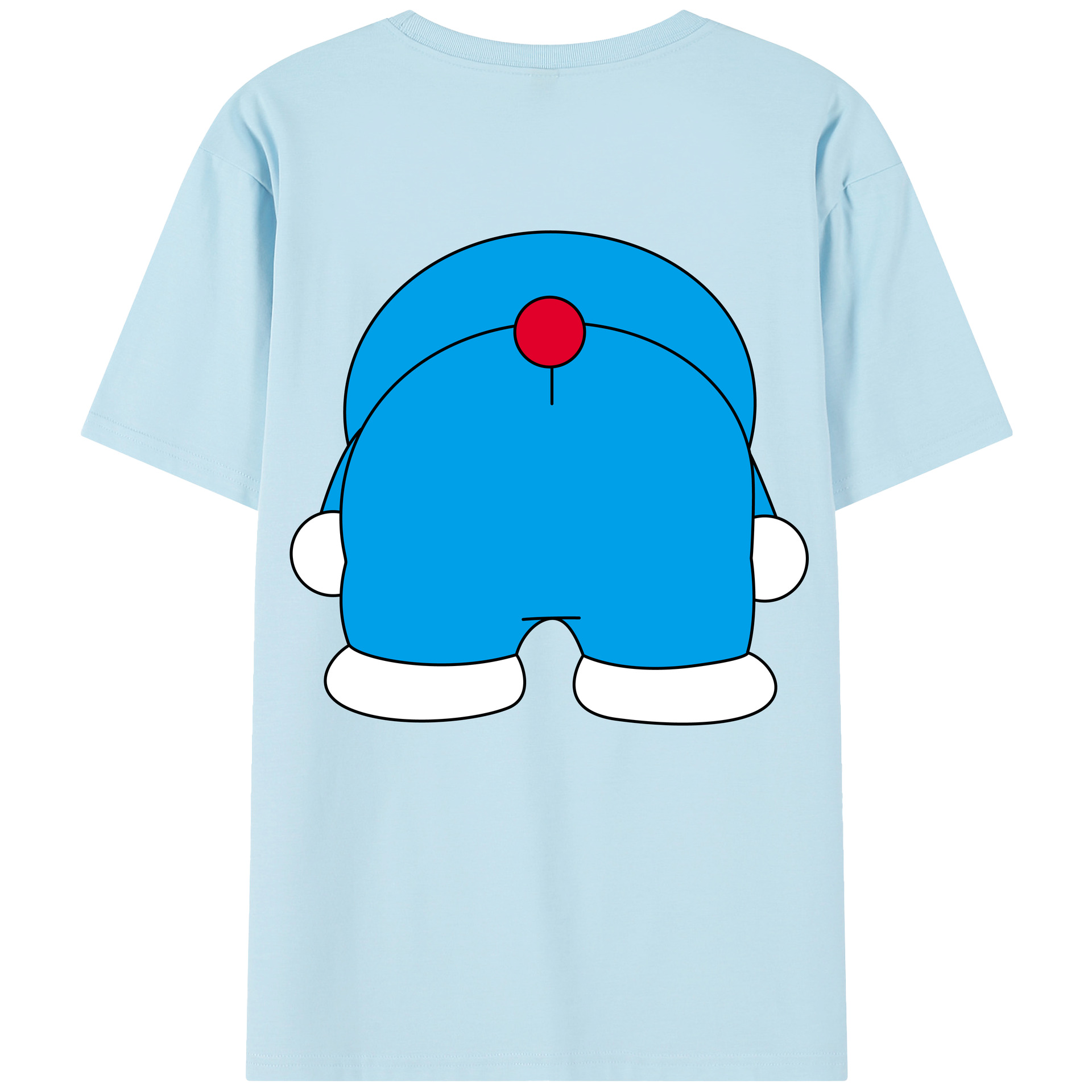 （画像用） ドラえもん Doraemon 綿100％半袖Tシャツ（背面プリント）